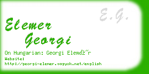 elemer georgi business card